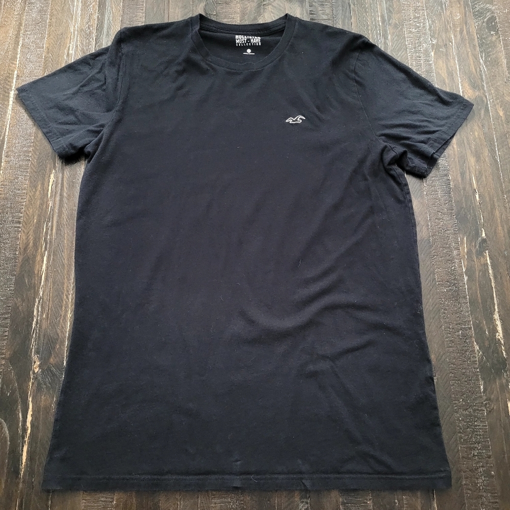 Hollister Shirt Must-Have Collection Embroidered Logo Short Sleeve Mens Size LT